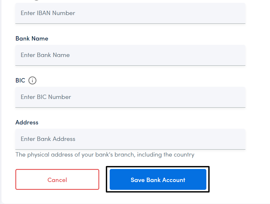 How to add a bank account for deposit and withdrawal? - LCX